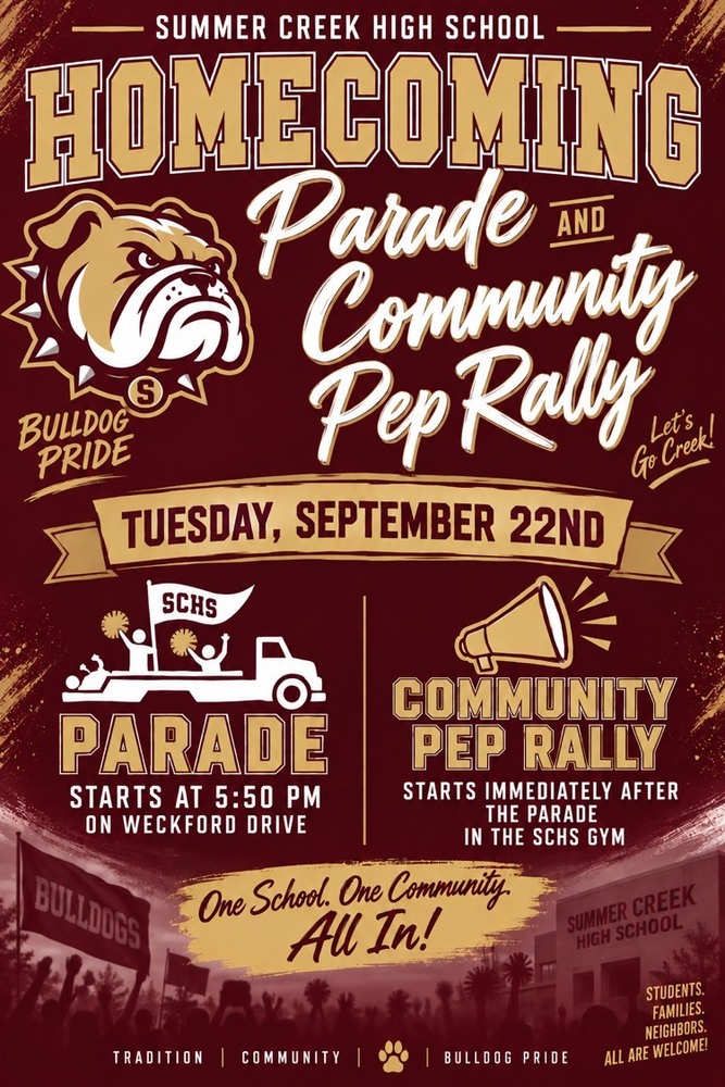 parade and pep rally