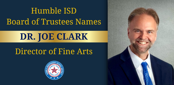 Dr. Joe Clark Named Director of Fine Arts