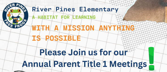 Annual Title 1 Parent Meetings
