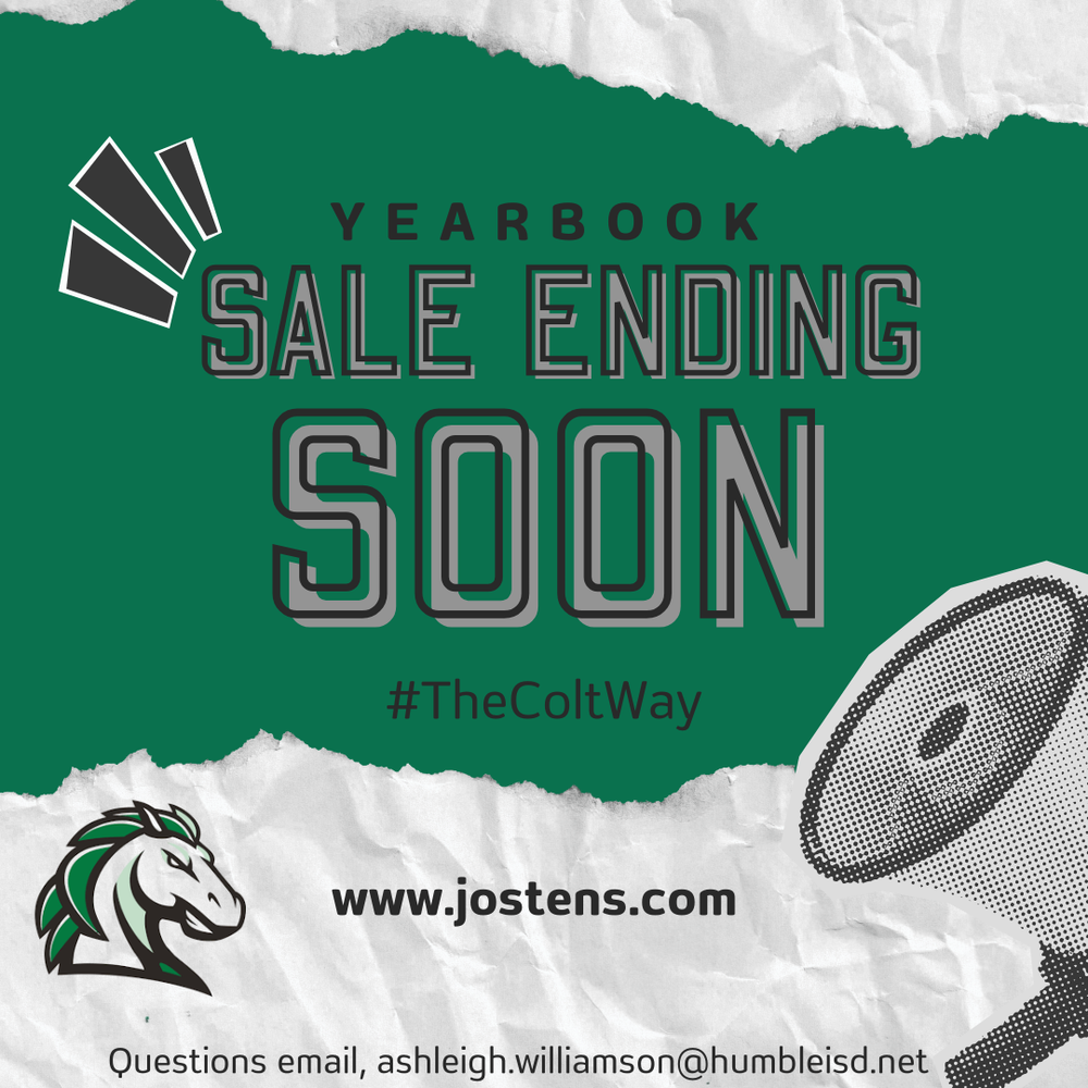 Yearbook Sale Ending Soon