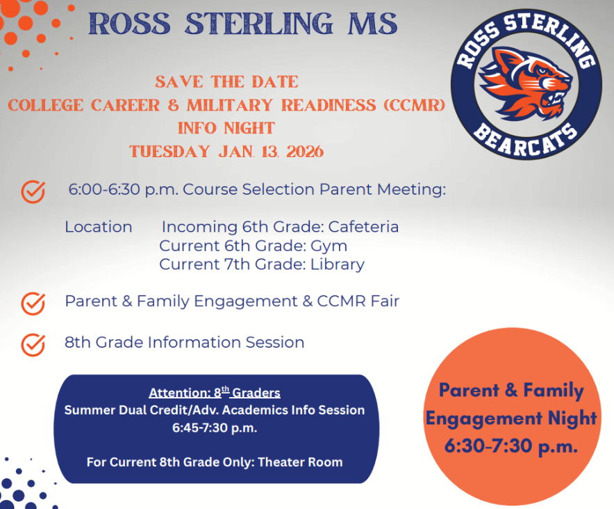 Ross Sterling Middle Parent Night