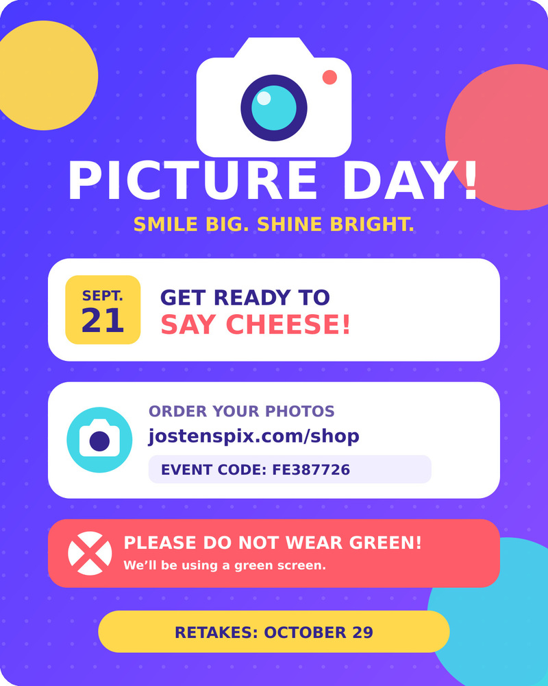 Picture Day - September 21