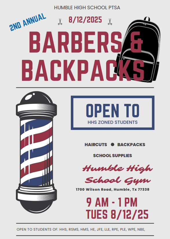 Barbers & Backpacks Flyer