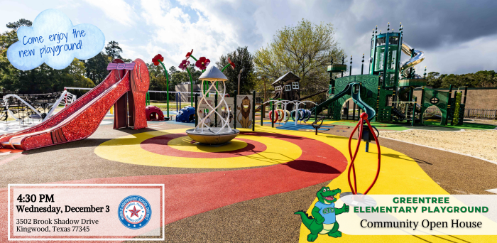 Greentree Elementary Playground Dedication Set for December 3