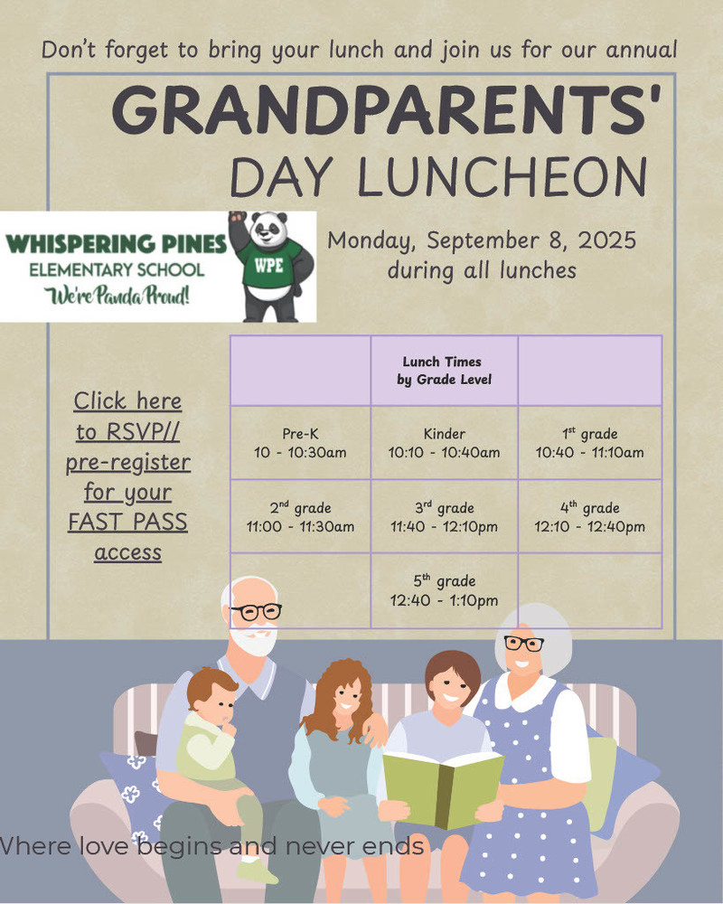 Grandparents Day Luncheon Flyer