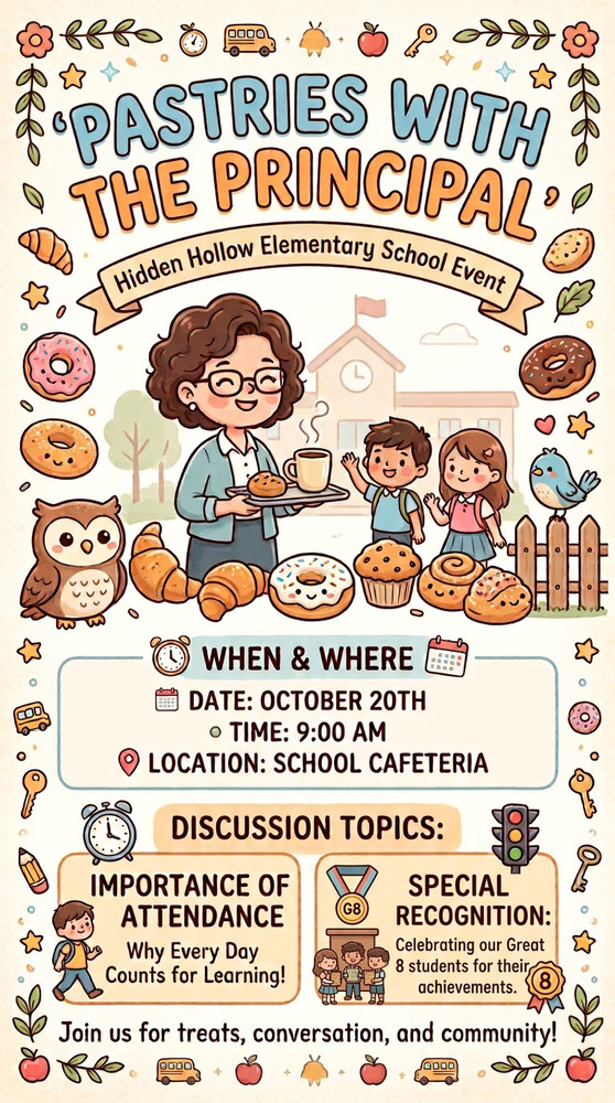 Pastries with the Principal