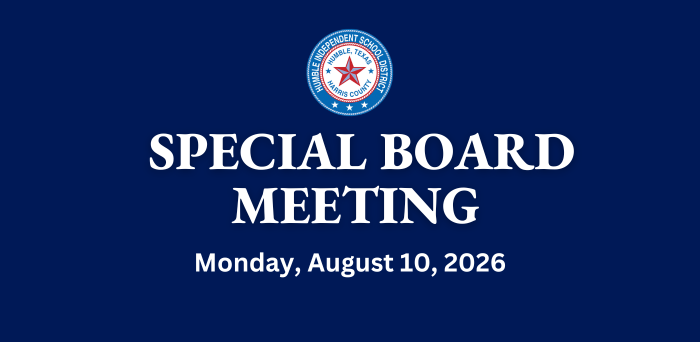 Special Board Meeting Monday, August. 10, 2026