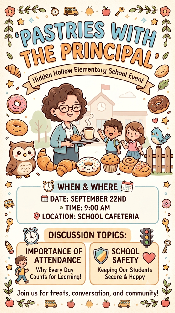 Pastries with The Principal