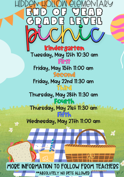 End of Year Picnics