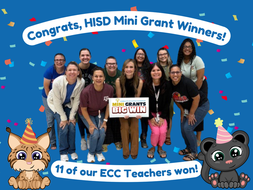 Group photo of the 11 ECC mini grant winners