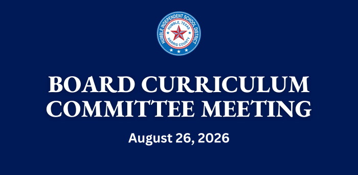 Board Curriculum Committee Meeting, August 26, 2026