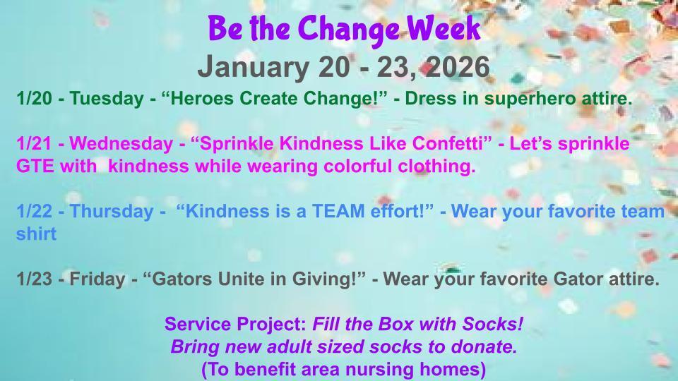 Be the Change Week