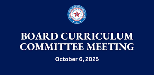 Board Curriculum Committee Meeting October 6, 2025