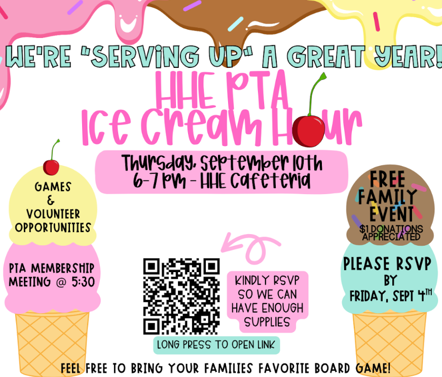 HHE PTA Ice Cream Social