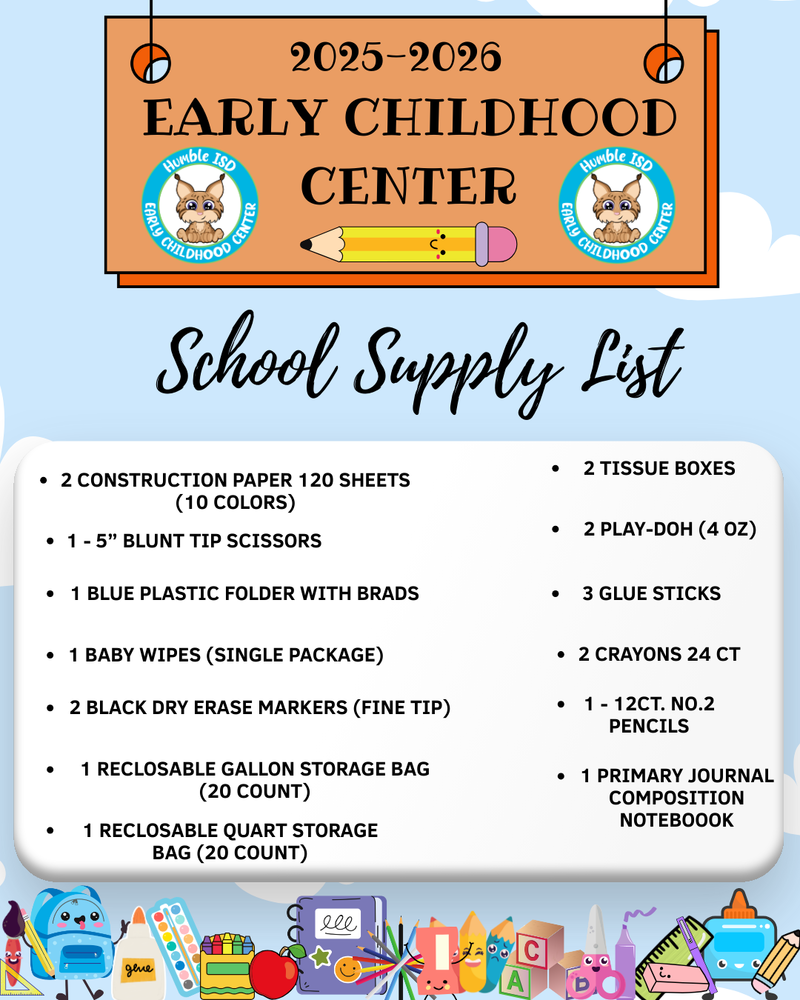 25-26 School Supply List ECC