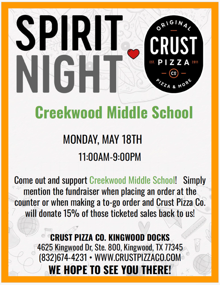 CMS Spirit Day @ Crust Pizza