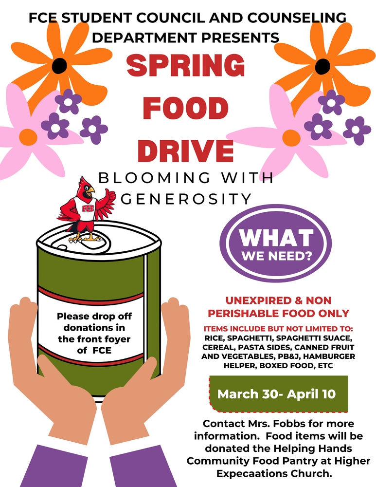 Spring Food Drive Graphic