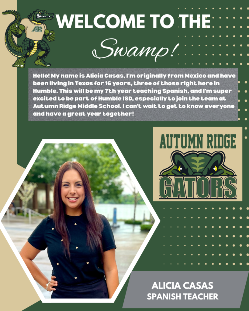 Welcome Ms. Casas