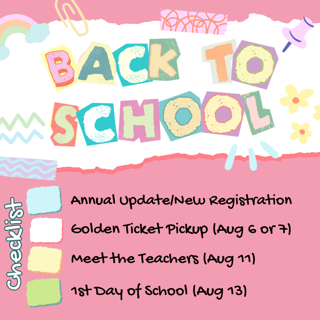 Groves Elementary 2025 Back to School Checklist