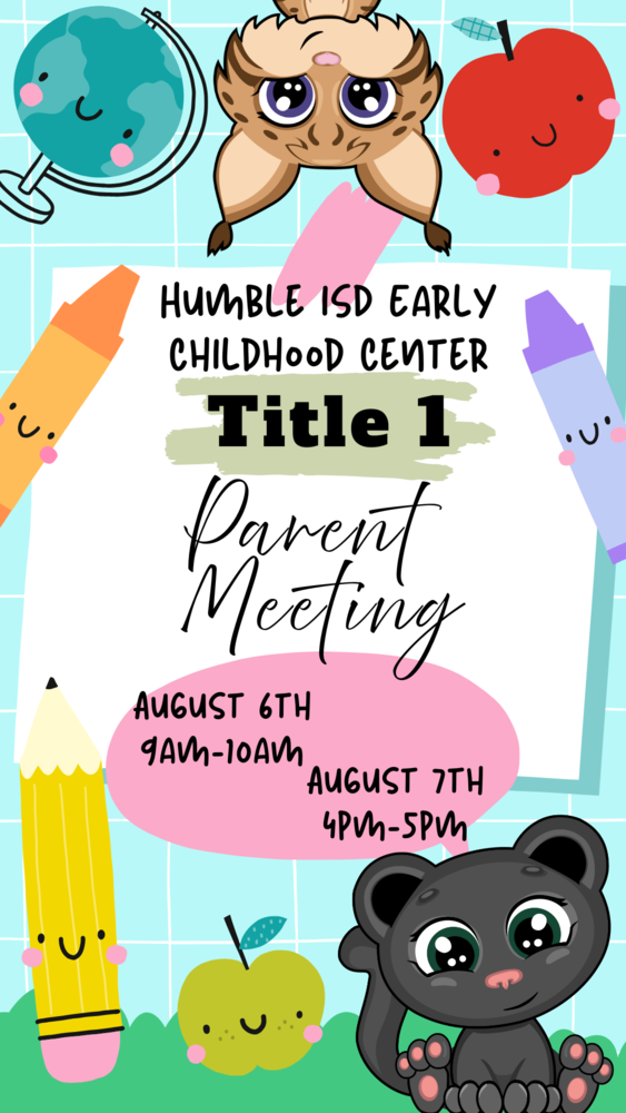 ECC Title I meeting dates graphic