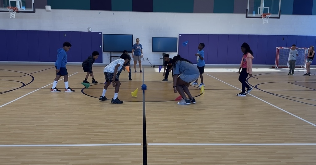 First P.E game in the new gym!