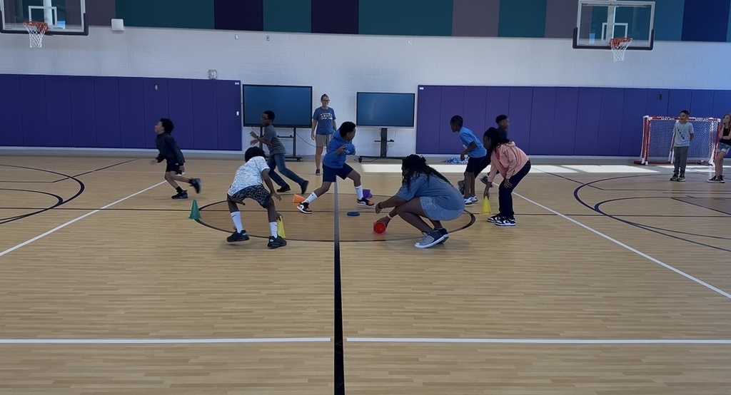 First P.E game in the new gym!