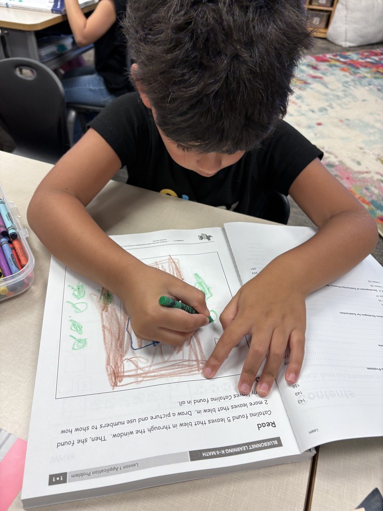 Image of a student working on problem solving