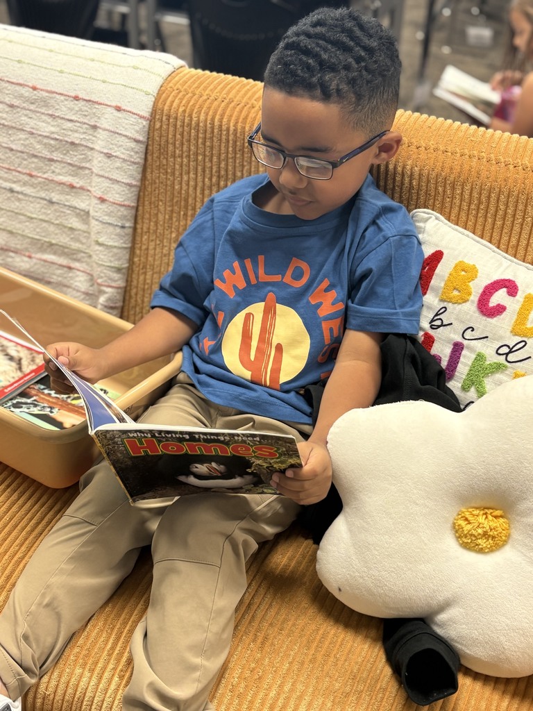 image of a student reading a book