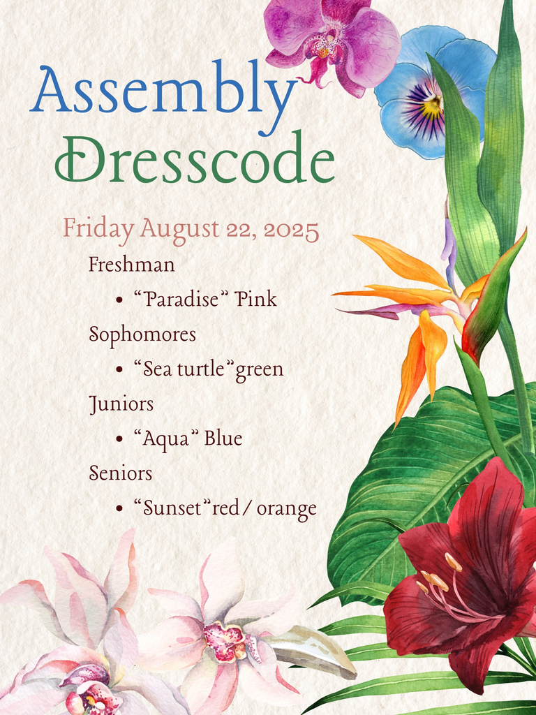 Beginning of the year assembly