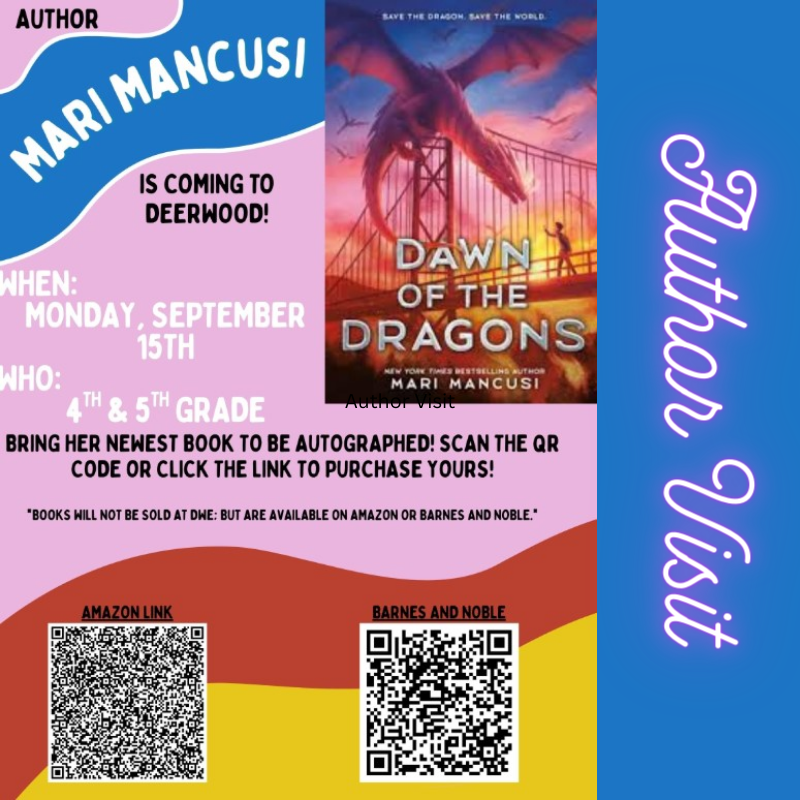 Author Visit to DWE September 13