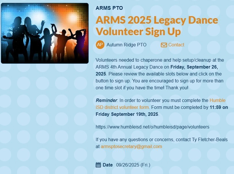 ARMS Volunteer Sneaker Ball