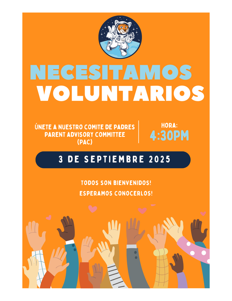 PAC volunteer flyer -Spanish version