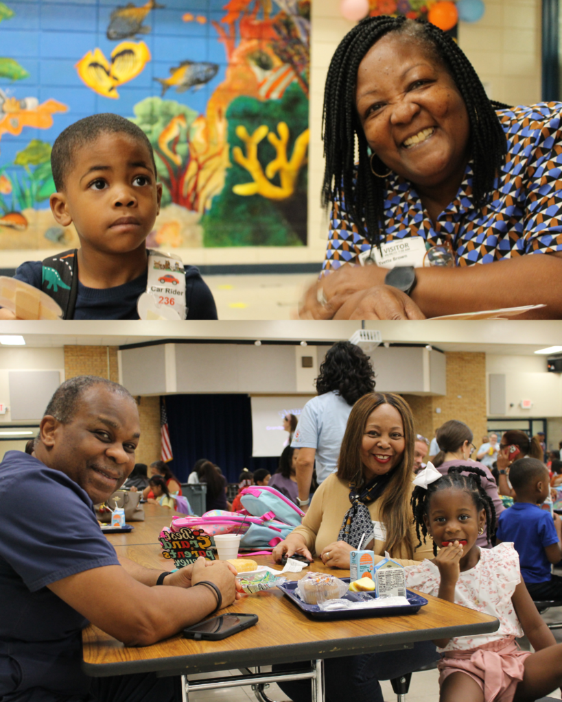 Students with their grandparents