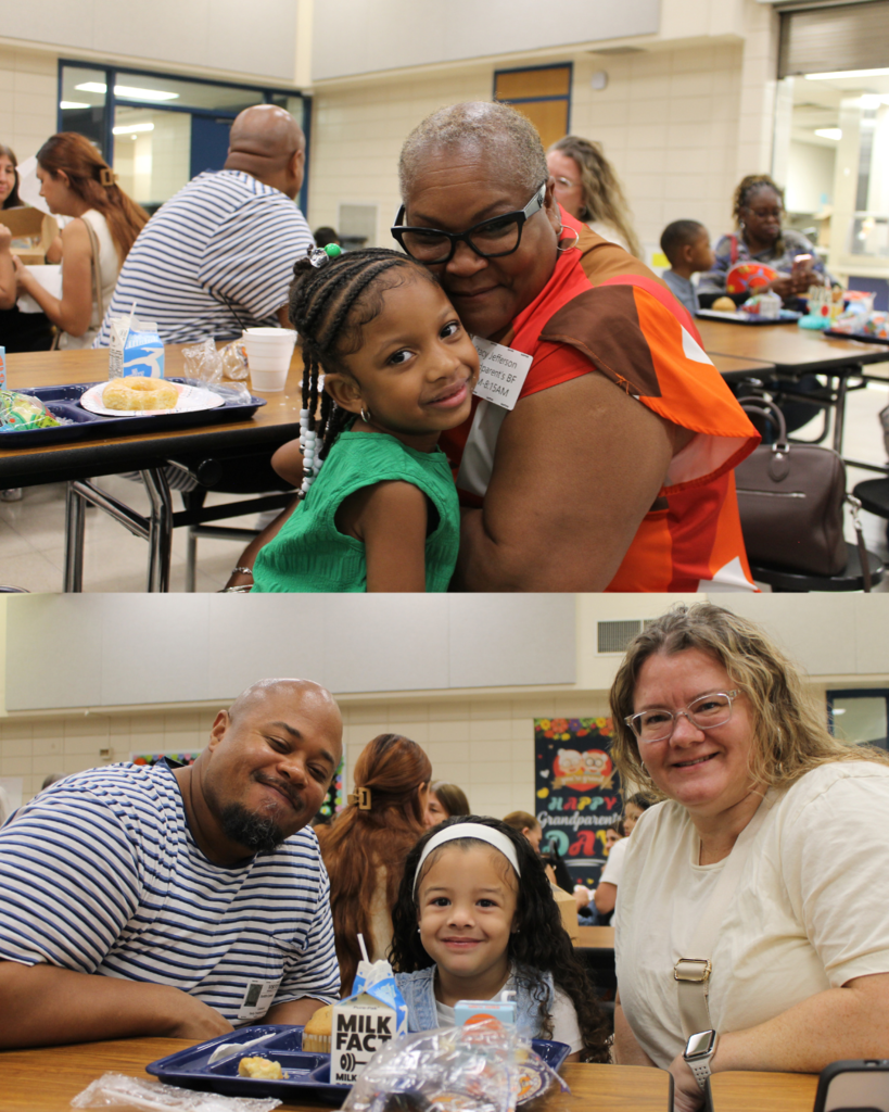 Students from Mrs. Norton's class with their families