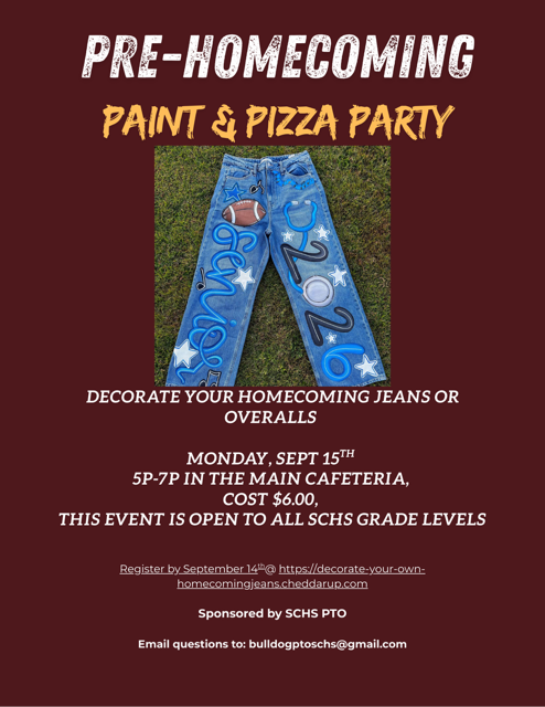 Pizza & Paint PTO Flyer