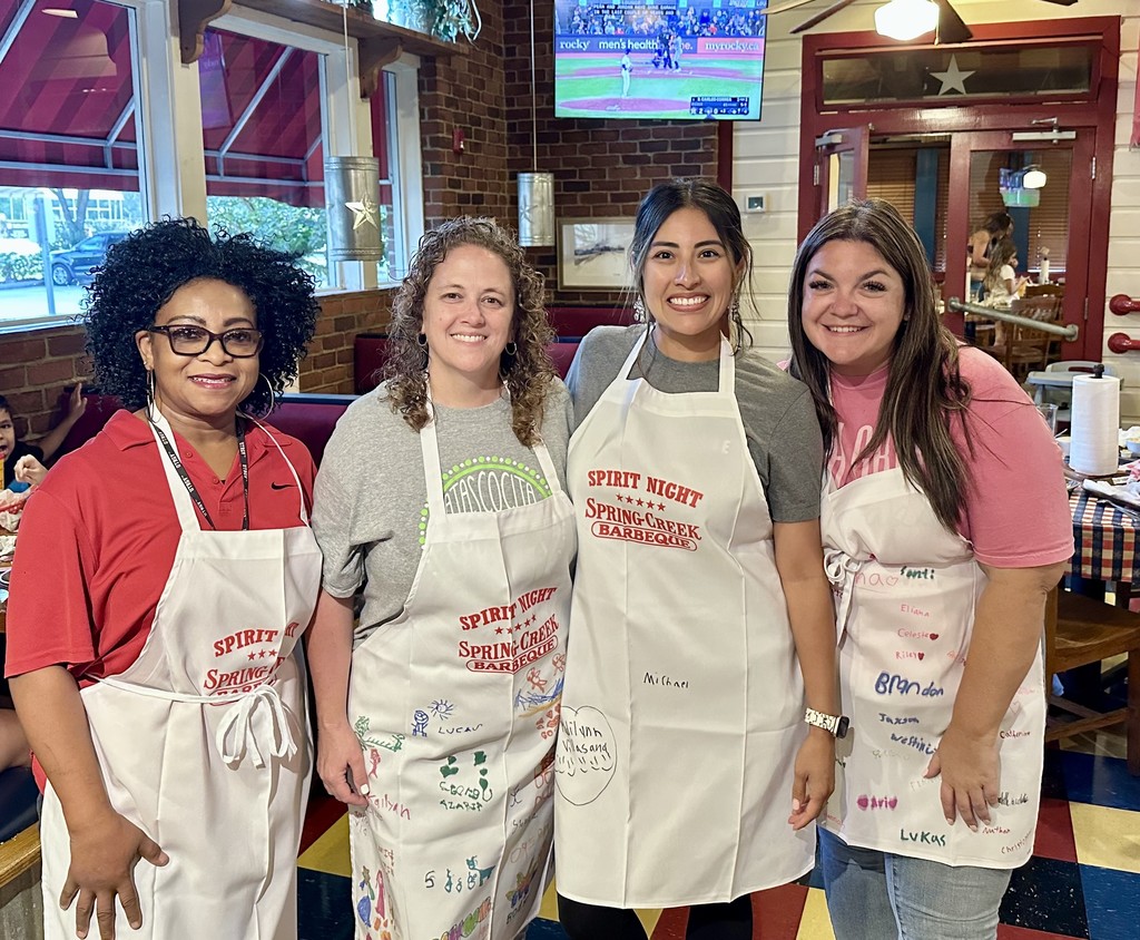 Teachers Serving Up Smiles at Spring Creek Spirit Night