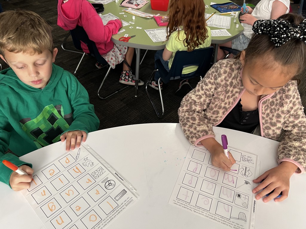 students working