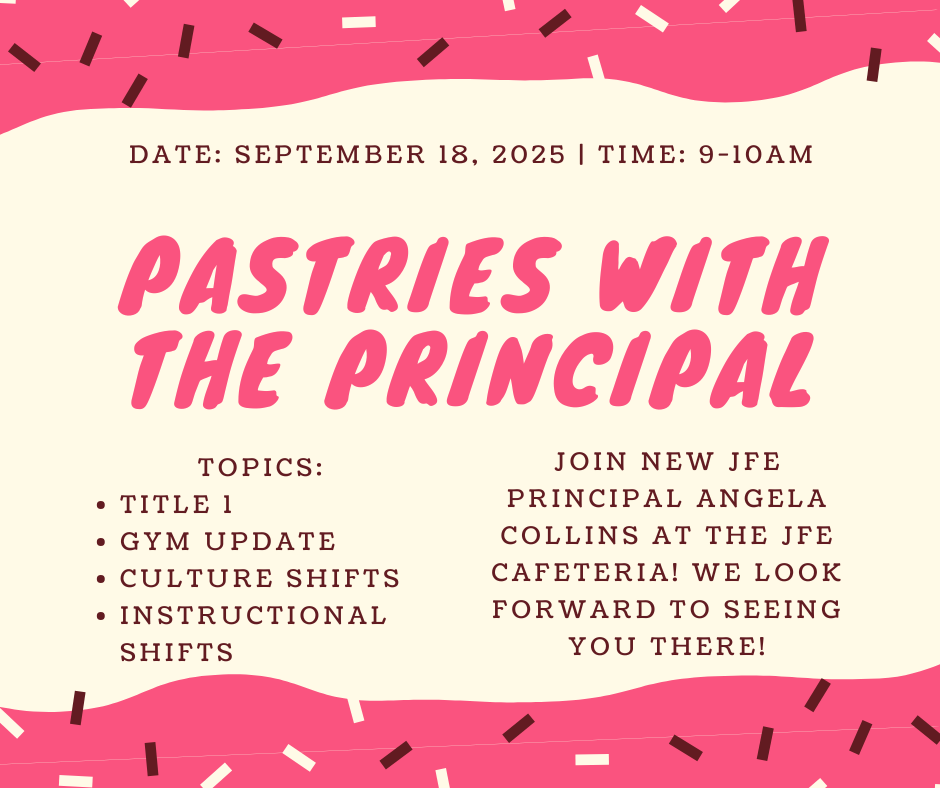 Pastries with the principal flyer