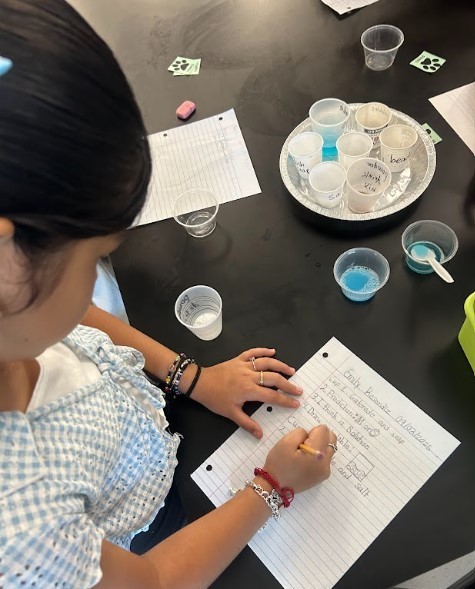 Writing about investigating our mixture!