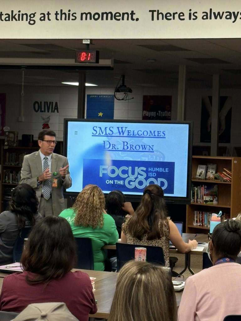 Dr. Brown visits SMS