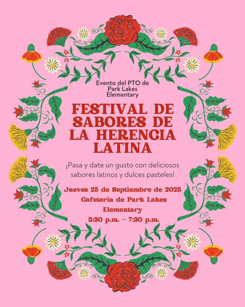 Latin Heritage Flavor Fest Flyer in Spanish