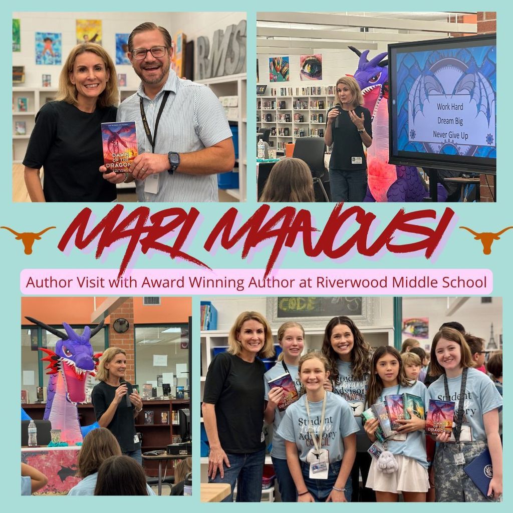 Mari Mancusi: Author Visit with Award Winning Author at Riverwood Middle School