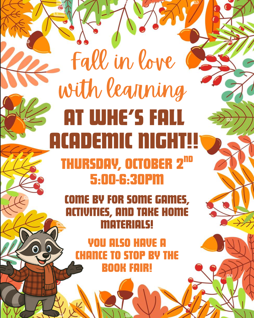 📚✨ Academic Night is Almost Here! ✨📚  Join us Thursday, October 2nd from 5:00–6:30 PM for an evening full of fun games, hands-on activities, and take-home materials for the whole family!  Plus, don’t forget to shop our Book Fair while you’re here!  We can’t wait to see you there! 🎉  #AcademicNight #FamilyFun #BookFair #LearningIsFun
