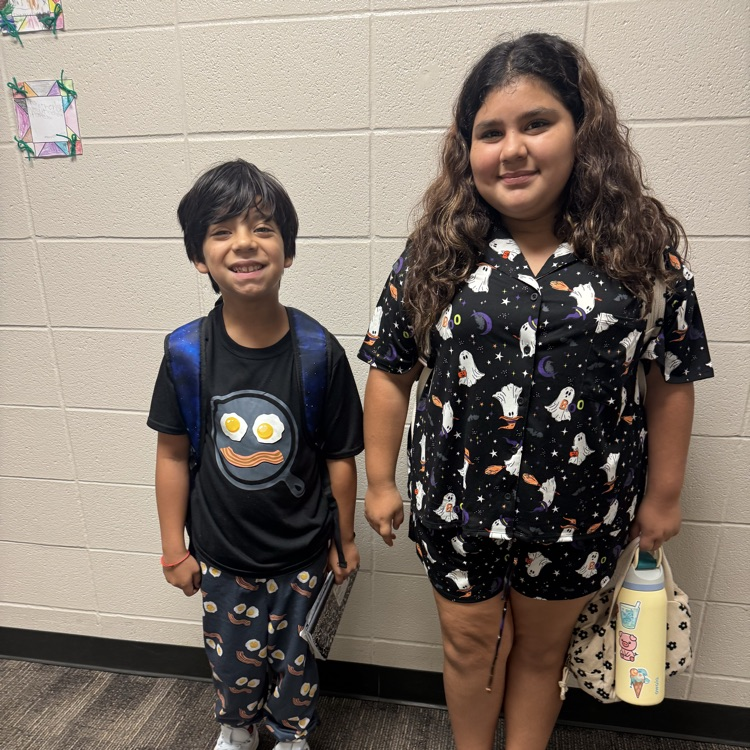 students on Pj day 