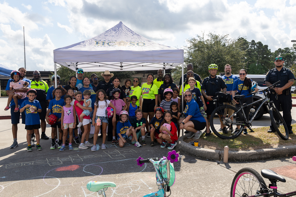 group pic of Attendees at Bike Rodeo 2025