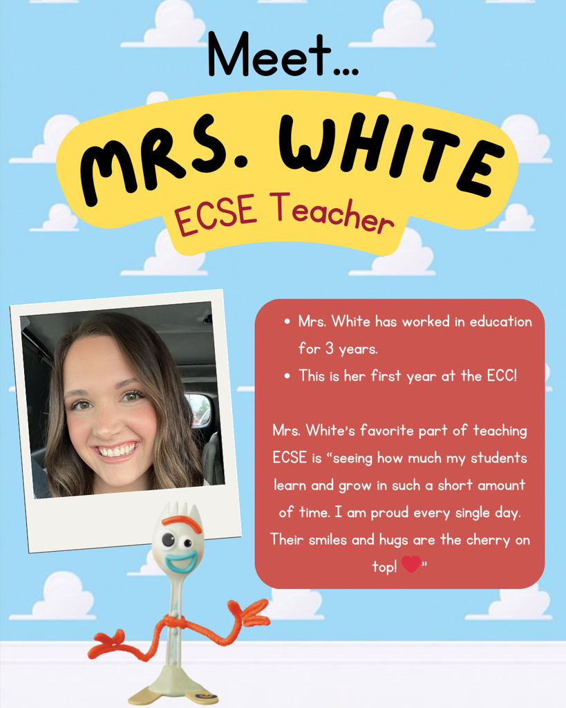 ECSE teacher Mrs. White intro post