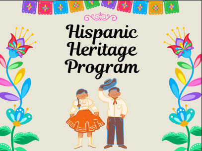 Hispanic Heritage Program image of a boy and girl in Hispanic dress