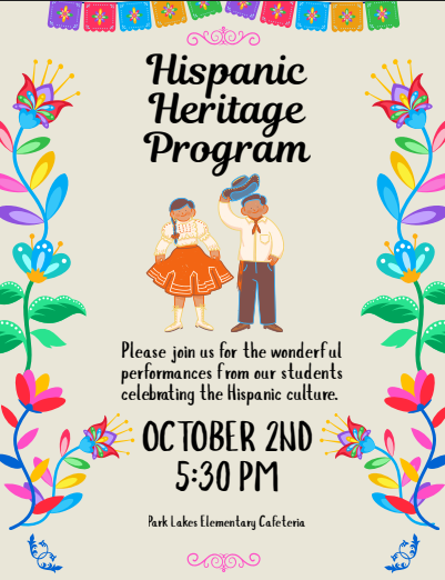 Hispanic Heritage Program flyer