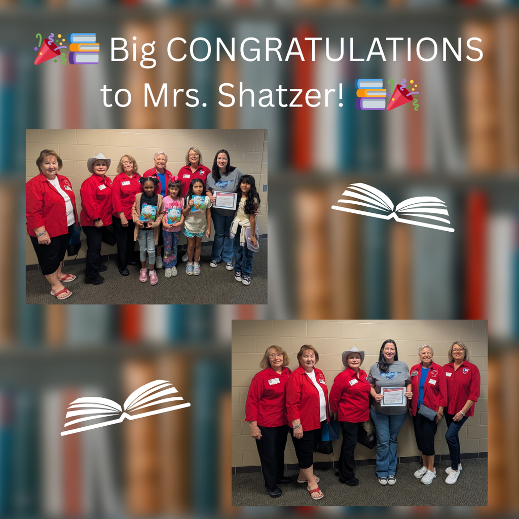 Mrs. Shatzer receives an award