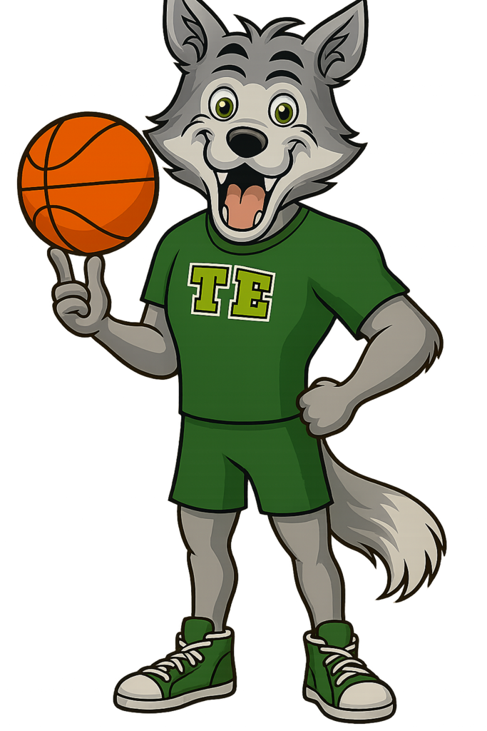 Timberwolf with basketball